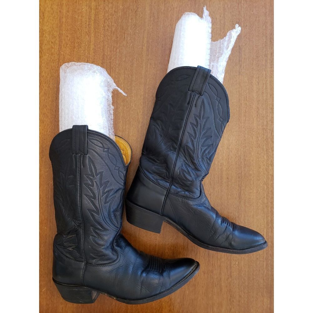 Nocona Black Cowboy Boots 8 1/2 D